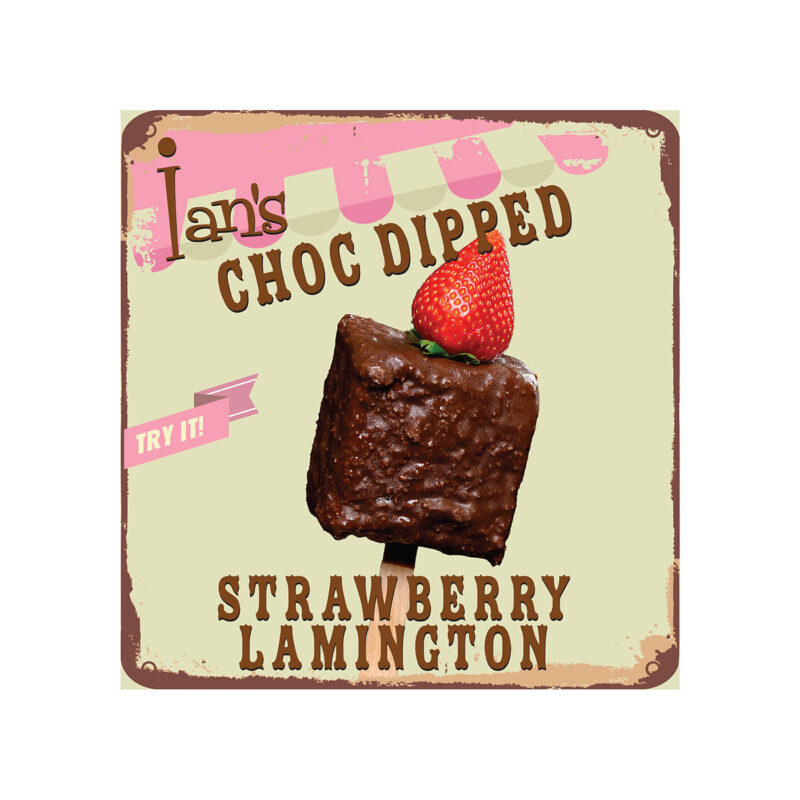 ChocDippedStrawberryLammington Poster